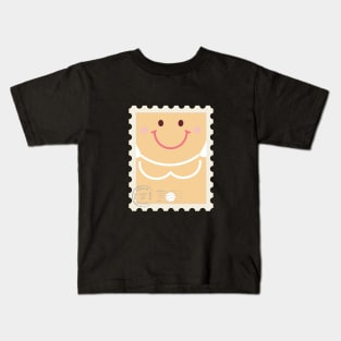 Cute Girl Gingerbread Stamp Kids T-Shirt